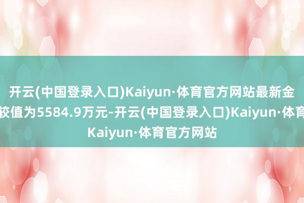 开云(中国登录入口)Kaiyun·体育官方网站最新金钱净值计较值为5584.9万元-开云(中国登录入口)Kaiyun·体育官方网站